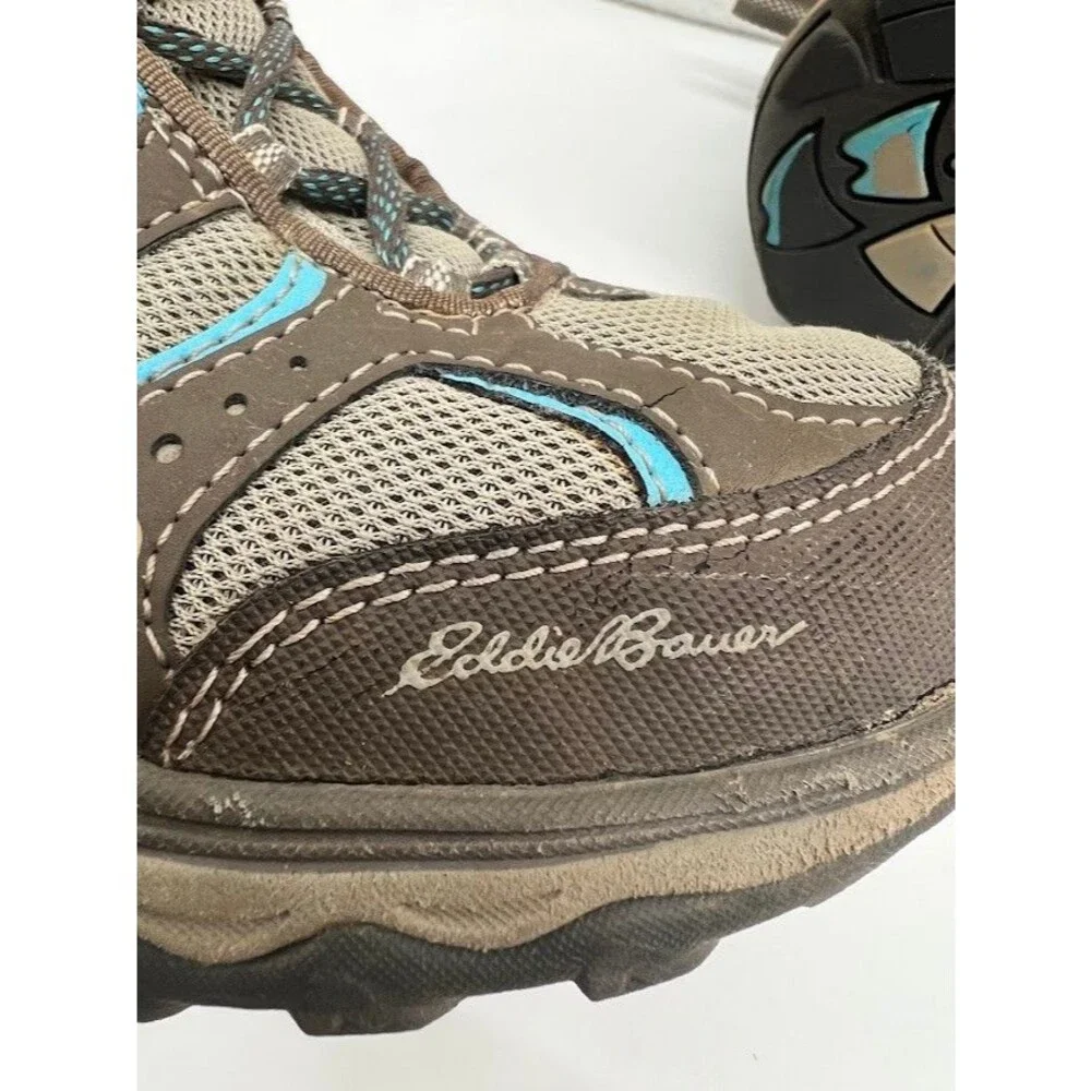 Eddie Bauer Roseburg Womens Size 8 Low Hiking‎ Boots Brown Outdoor Lightweight